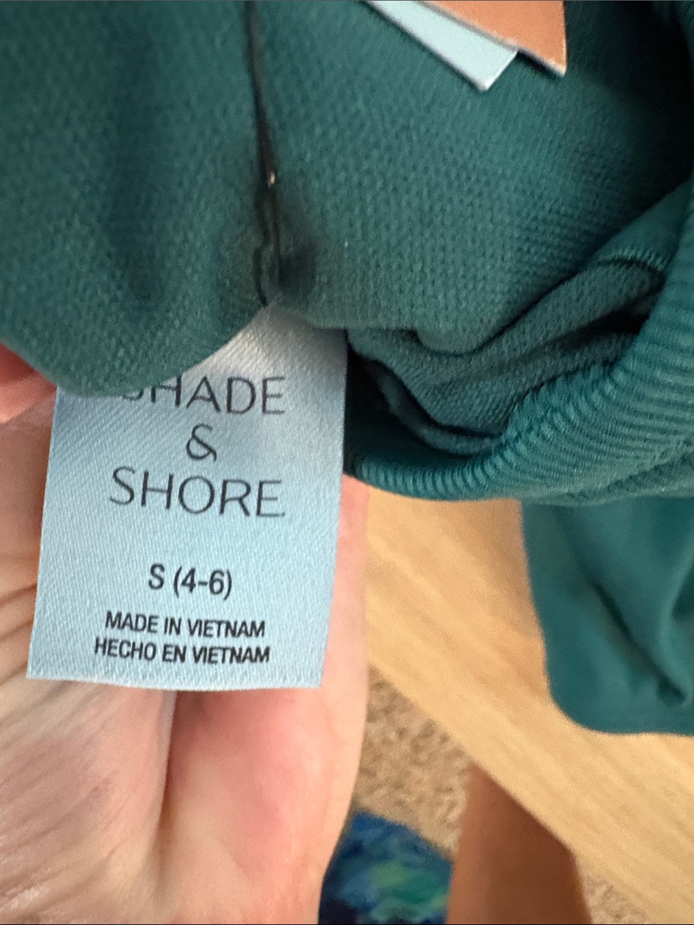 Women’s One-Piece Swimsuit in Deep Teal - Picture 5 of 6